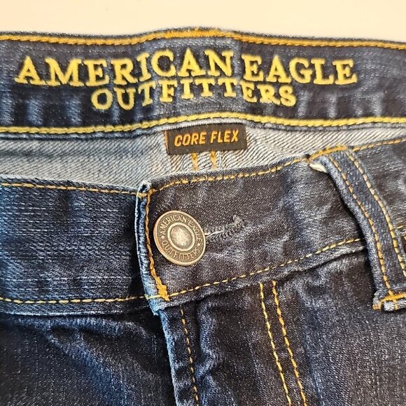 American Eagle Outfitters Core Flex 32x31 Blue Slim Jeans Deep Indigo - Picture 8 of 11